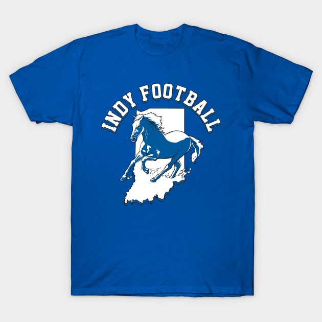 indianapolis colts Indy football design T-Shirt by stayfrostybro